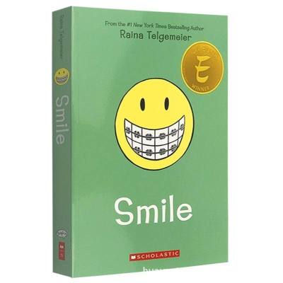 SmileภาษาอังกฤษOriginal Smileสีหนังสือภาพการ์ตูนRaina Telgemeierหนังสือเด็ก ∝