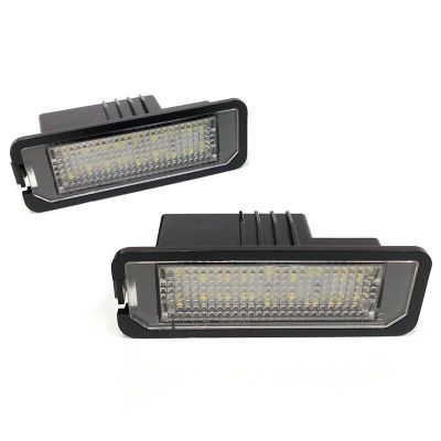 สำหรับที่นั่ง Leon Mk2 1P Mk3 5F LED ด้านหลังทะเบียนเลขที่ประกอบแผ่นเรืองแสงป้ายทะเบียนรถรหัสไม่มีข้อผิดพลาดอุปกรณ์เสริมรถยนต์