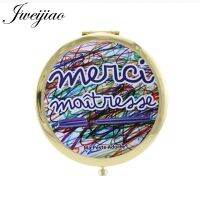 Jweijiao คำภาษาฝรั่งเศส Merci Maitresse ของขวัญสำหรับเกมกระจกศิลปะกระเป๋าท่องเที่ยว Diy พับได้