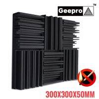 【JJA Decoration】 Geepro 300X300X50Mm Acoustic Foam Soundproofing Panel การแยกเสียงรบกวนสำหรับสตูดิโอ Soundproof Isolator