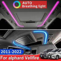 บรรยากาศแสงหลังคาโมดูลแสงคงที่สำหรับโตโยต้า Alphard Vellfire 30ชุด2015-2022เปลี่ยนสีอัตโนมัติอุปกรณ์เสริม *