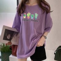 [AMYGO] 2023 M-5XL Loose Tshirt Women Plus Size Baju T shirt Perempuan Lengan Pendek  Murah Wanita Clothes Tshirt Woman Tops Girls Student Korean Style Ladies Kurung Moden 宽松T恤女裝上衣女生短袖衣服