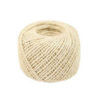 FineGoodWell 50M 2MM ห่อของขวัญป้ายกระดาษเชือกริบบอน Jute Burlap เชือกสายคล้องสายไฟ