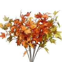 Simulation Maple Leaf Harvest Festival Thanksgiving Autumn Colors Festival Party Interior Decoration  Artificial Plants Artificial Flowers  Plants