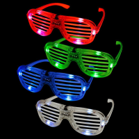 BAIKE ชัตเตอร์ louver LED ไฟกระพริบแว่นตา slotted Shutter Shades การออกแบบใหม่