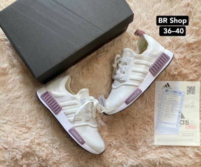 【NEW】✨รองเท้าAdidass NMD Running - สีขาวม่วง รองเท้ากีฬา รองเท้าออกกำลังกาย สินค้าพร้อมส่ง