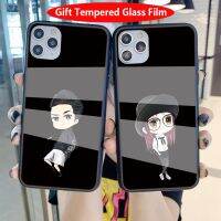 {จี้ดิจิทัล} สามารถรักเคสโทรศัพท์ TPU กระจกเทมเปอร์คู่รักสำหรับ iPhone 14 Pro Max 14 Plus 13 Mini 12 11 XS XR 8 7 6S SEScreen Protectors