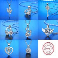 【cc】™  925 Sterling Necklace Pendant Fashion Exquisite Student Girlfriend Jewelry Accessories