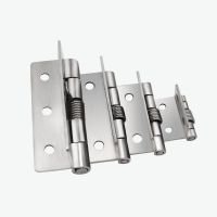 5Pcs 304 stainless steel spring hinge automatic cabinet door wardrobe hardware and furniture fittings Mini micro hinge