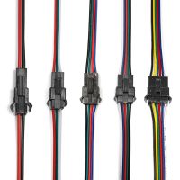 5-100pairs 2pin SM JST LED Connector Cable 22/20AWG 3/4/5/6 Pin Wire Connectors For RGB WS2812B Pixel Light Module Solar Pannel