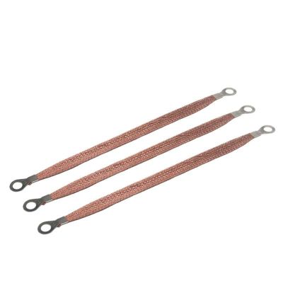 3PCS Span cable / bridge connection ground wire copper braid copper clad aluminum2.5/4/6square 200mm / 250mm / 300mm