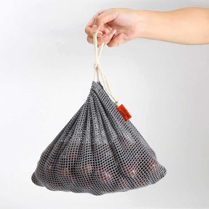 1pc-pure-cotton-fruit-gray-color-mesh-bag-dyed-eco-friendly-use-supermarket-shopping-drawstring-pocket