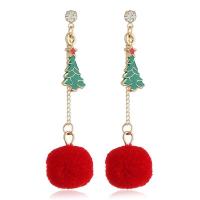 tr1 Shop Women Christmas Tree Pendant Earrings Jewelry Christmas Ball Korean Version