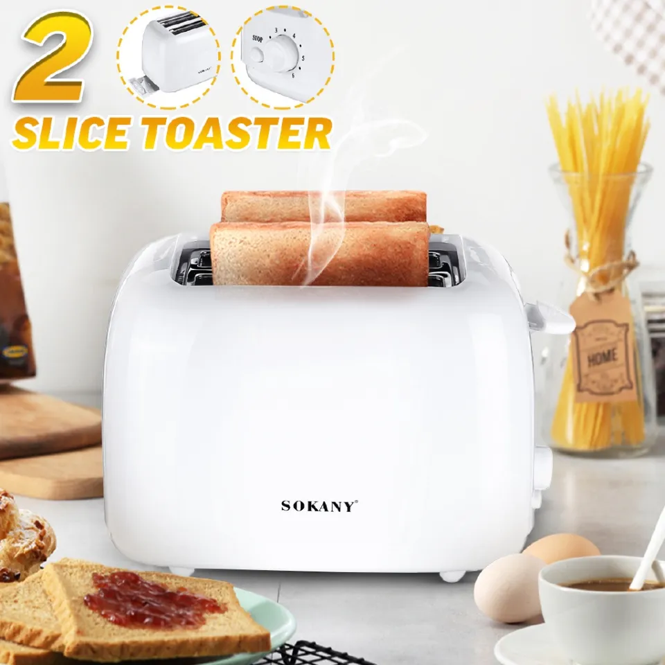 Automatic Toaster 2-Slice Breakfast Sandwich Maker Machine 700W 6
