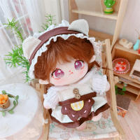 20cm Cute Doll Accessories Cartoon Coffee Bear Dress Headwear Clothes Set Yujin Wonyoung LIZ Rei Leeseo Girls Gift