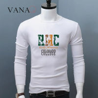 เสื้อยืดผู้ชาย VANAQ ผ้าพิมพ์ลายวัยรุ่น