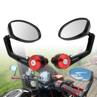 7/8 quot; Motorcycl Side Mirror Handle Bar End CNC Aluminum Rearview Mirror For KAWASAKI NINJA 650 ER6F ER6N ZZR1200 ER5 GPZ500 EX500