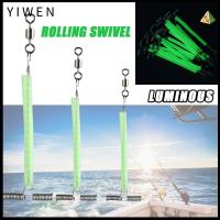 YIWEN 50Pcs 5-15ซม. ค่ะ หมุนกลิ้งได้ รอยบุ๋ม แขนลีดเดอร์ลวดเหล็ก ขั้วต่อ3ทาง ที่ส่องสว่างส่องสว่าง หมุนตกปลารูปตัว T