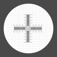Metallographic Microscope Micrometer Cross Microscope Objective Calibration Ruler Reticle 0.01mm 0.1mm