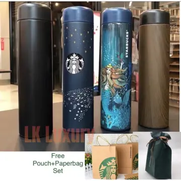 Hong Kong Starbucks - Night Glitter SS Water Bottle 16OZ - Non