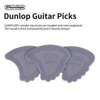 Dunlop ปิ๊กกีต้าร์ไฟฟ้า444R Aksesori Bas กีตาร์น้ำค้างแข็งกันลื่น0.42/0.53/0.67/0.8/1.07มม. ความหนา