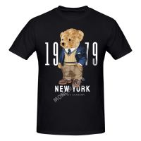 T-shirt เสื้อยืด พิมพ์ลายกราฟฟิค หมีเท็ดดี้ นิวยอร์ก 1979 น่ารัก สไตล์ฮาราจูกุS-5XL  A2PN