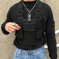 【Ready Stock】 ❃ C23 3 Pocket Chest Rig Bag Adjustable Hip Hop Streetwear Bag Functional Nylon Bag Couple Vest Bag Tactical Harness Chest Waist Pack