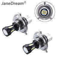 Janedream 2 ชิ้น H4/H73 030 LED HI-Lo Beam ไฟหน้าไฟหน้าโคมไฟหลอดไฟ 6500 พัน 12-24 โวลต์สำหรับไฟหน้ารถจักรยานยนต์/รถยนต์ไฟฟ้า