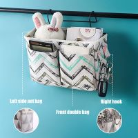 Bedside Storage Organizer Cotton Bed Holder Pockets Bedside Storage Organizer Bed Desk Bag Sofa TV Remote Control Hanging Caddy