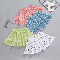 【CC】 Kids Print Baby Elastic Waist Floral Skirt