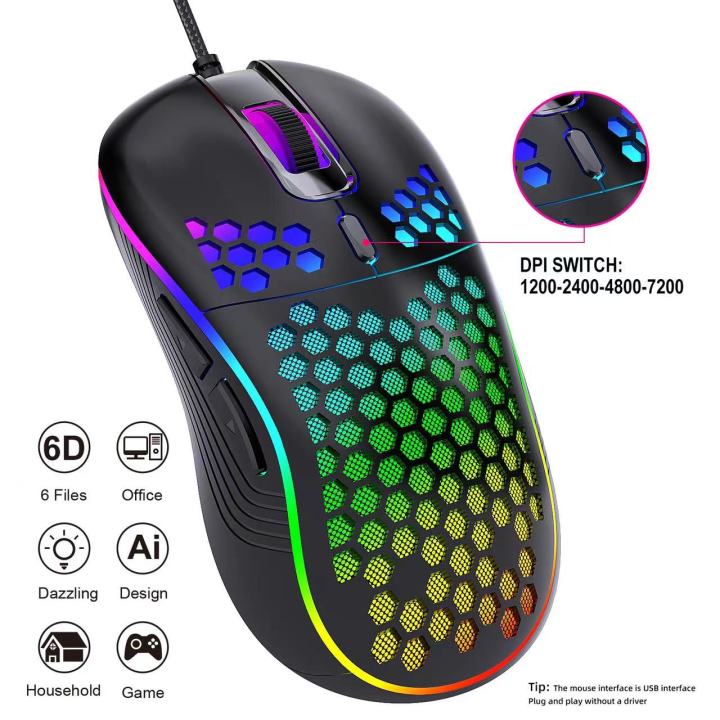 พร้อมส่ง-เมาส์เกมมิ้ง-gaming-mouse-rgb-mouseมีหลายแบบให้เลือก