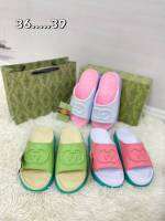 ❣?รองเท้าแตะ GG Women Slipper คุณภาพดีใส่ได้นานกันน้ำได้นิ่ม Sz 36--39(Have 3 Colors)?