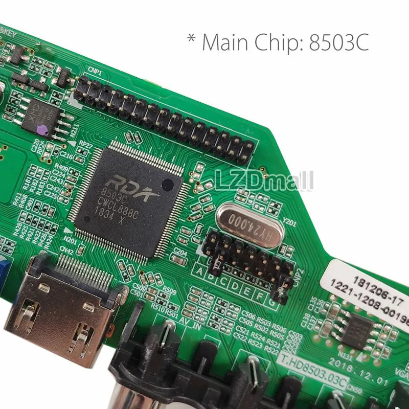 1set No Need Firmware T.HD8503.03C Driver Board + 7Key Button Board + 2ch 8bit 51pins FI-RE51P LVDS Cable, Free Program Universal LCD Controller Board ...