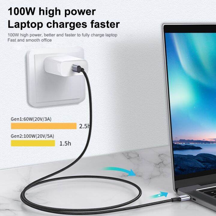 ร้อน-w-c-ble-usb-3-1-gen2-10gbps-thunderbolt-3-4k-10gbps-pour-macbook-pro-5a-pd100w-qc4-0-charge-rapide-usb-ประเภท-c-c-ble-cordon