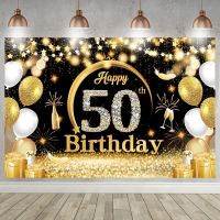 【hot】♤▤♘ Happy 50th Birthday 50 Decorations Years Old Man Table Door Curtain