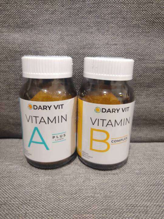 (30 แคปซูล) Dary Vit A Plus Lutein/Vitamin B Complex วิตามินเอและสาร