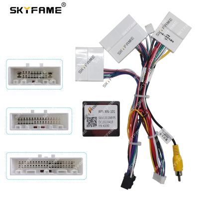 SKYFAME Car 16pin Wiring Harness Adapter Canbus Box Decoder For Renault Duster Arkana Android Radio Power Cable RP5-RN-101