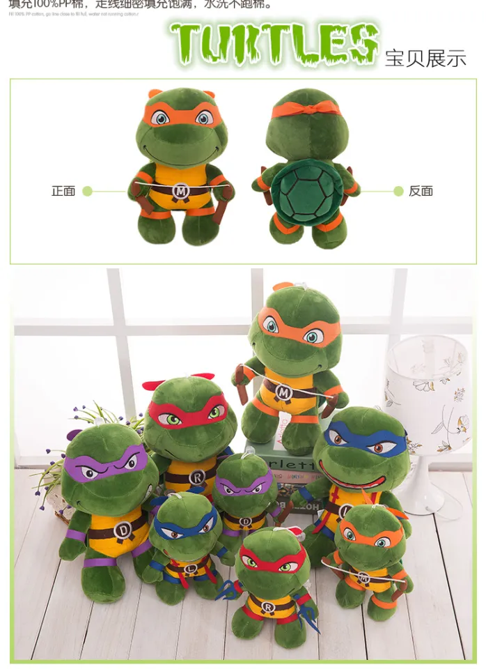 New Fashion Big Turtle Plush Toy Q Variant Era Ninja Turtle Doll