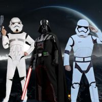 Star Wars Cosplay Costume Kids Coat Jacket Squadron Darth Vader Jedi Halloween Party Show Uniform Set good stuff