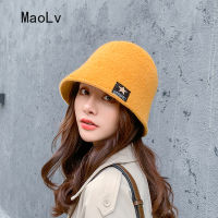 Korean Solid Fur Panama Hats Winter Cashmere Warm Ladies Cap Outdoor Winter Fashion Bucket Hat for Women Fluffy Hats Chapeu