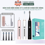 Bàn Chải Điện, Bàn Chải Đánh Răng Sonic X7 Sạc Tích Điện Công Nghệ Chống