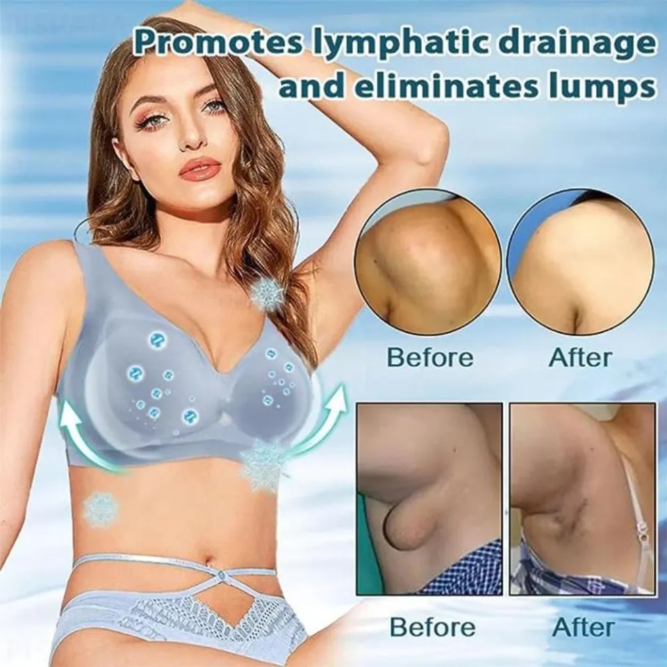 Skin-friendly Ion Lymphvity Detoxification Shaping Powerful Lifting Bra