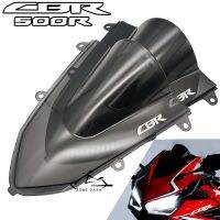 ☂♦กระจกหน้ารถยนต์แบบฟองคู่สำหรับฮอนด้า CBR500R CBR400R CBR400 CBR500 R มอเตอร์ไซค์แข่งกีฬาแผ่นบังแดดหน้ารถ