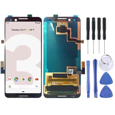 (Hua Jia Kang) หน้าจอ LCD ของ OEM สำหรับ Google Pixel 3กับ Digitizer ประกอบเต็มตัวเครื่อง (สีดำ)