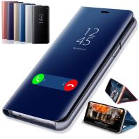 For Redmi10C Case Smart Mirror Leather Flip Phone Cover For Xiaomi Redmi 10C 10 C C10 220333QBI 6.71 Magnetic Book Stand Fundas