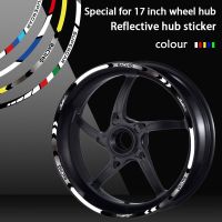 Limited 17 inches Edition Motorcycle Accessories Wheel Hub Decals Reflective Stickers Outer Rim For Kawasaki Honda KTM Suzuki Printing Stamping