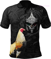 Summer Personalized Rooster Aztec Mexico Polo Full Size S-5XL for Men and Women fashion polo shirt