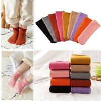 M8TT Comfortable Sleeping Socks Thicken Thermal Wool Baby Foot Warmers Kids Cotton Socks Velvet Boots Snow Floor Socks