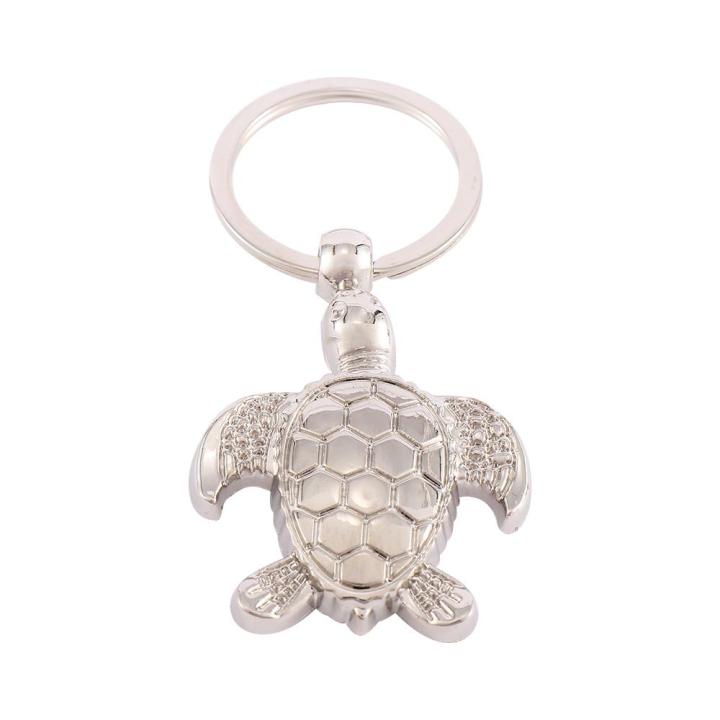 พวงกุญแจกระเป๋ากุญแจสายโซ่ที่น่ารักน่ารักพวงกุญแจคริสต์มาสพวงกุญแจพวงกุญแจเต่าทะเล