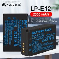 PALO 1-4pcs LP-E12 LPE12 LP E12 Rechargeable Battery for Canon EOS M EOS M10 EOS M50 EOS M100 100D Kiss X7 Rebel SL1 DSLR Camera new brend Clearlovey